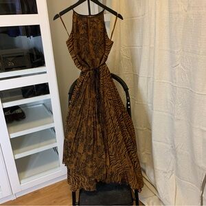 White House Black Market Pleated High Low Sundress